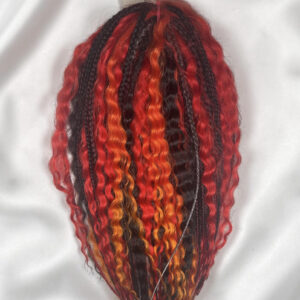 DE-коси+дредо-кудрi. Mix Red. 397 гр; 60 см; 60 баз